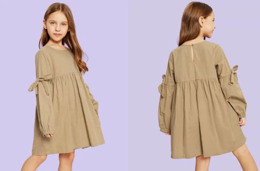 Kids’ woven dresses from Bangladesh exporter for global brands