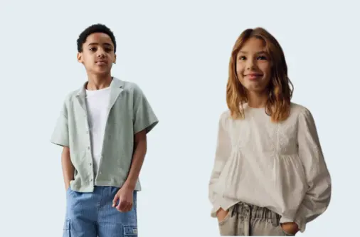 Kids’ woven shirts and blouses from Bangladesh exporter for global brands