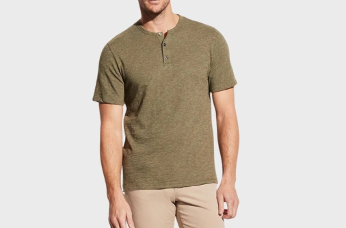 Men’s knit Henley shirts from Bangladesh exporter