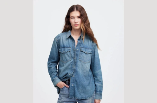 Women’s denim shirts from Bangladesh exporter for global brands