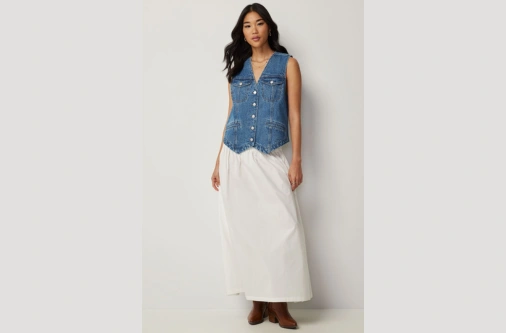 Women’s denim vests from Bangladesh exporter for global brands